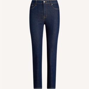 Ralph Lauren High-Rise Straight Ankle Jean